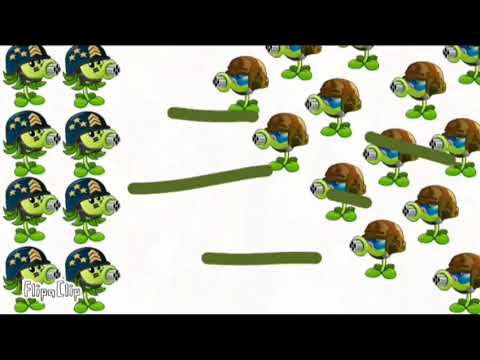 PVZ2 : Mega Gatling pea vs Chinese Gatling pea