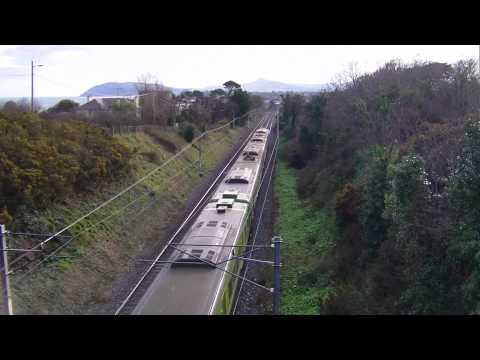 Dart train number 8623 heading north to Killiney station