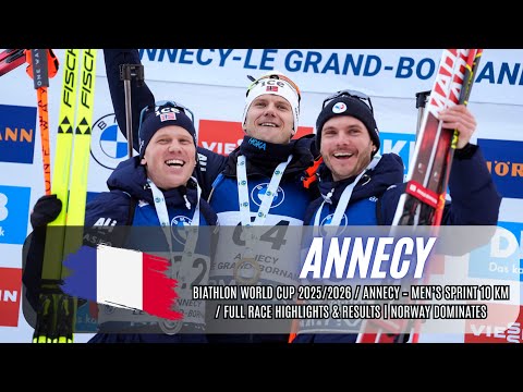 Biathlon World Cup 25/26 / Annecy – Men’s Sprint 10 km / Full Race Highlights & Results