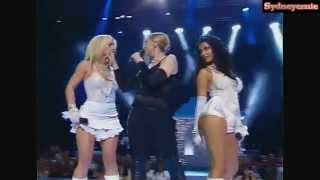 Madonna, Britney Spears &amp; Christina Aguilera Kiss!!! HD