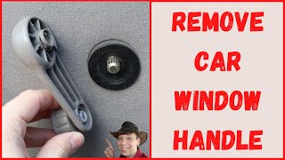 How To Remove Manual Window Crank Handle On A Car (And Replace It)