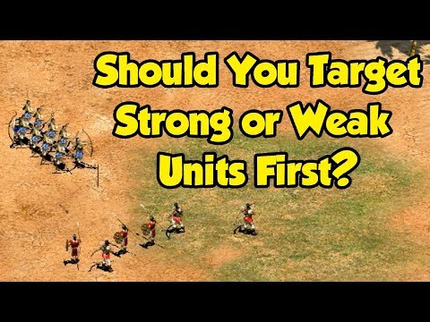 Should You Target Strong or Weak Units First?