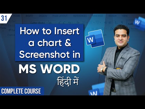 MS Word Insert Chart and Screenshot | How to Add Charts and Screenshots in MS Word | mswordcourse