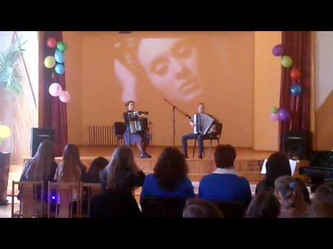 Karina & Ugne. Adele "Someone like you". Accordion