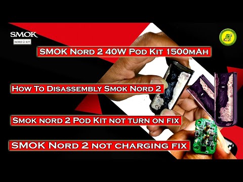 SMOK Nord 2 40W Pod Kit 1500mAh | SMOK Nord 2 Pod Kit Not Turn On Fix | SMOK Nord 2 Not Charging Fix