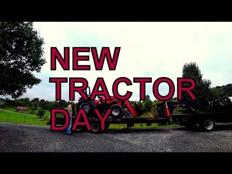 NEW TRACTOR DAY FOR THE SAWMILL! MAHINDRA 4550