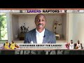 Stephen A. reacts to the Lakers losing to the Raptors First Take thumbnail 2