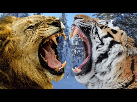 AFRICAN LION VS SIBERIAN TIGER - Which is Stronger?