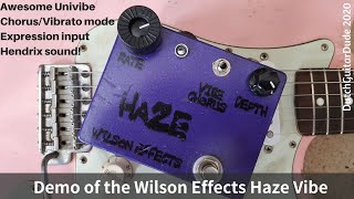 Video thumbnail for Demo of the Haze Vibe from Wilson Effects by DutchGuitarDude