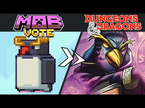 DempseyJ Illustrations - What if Minecraft MOB VOTES were D&D Characters?! (Speedpaint & lore)