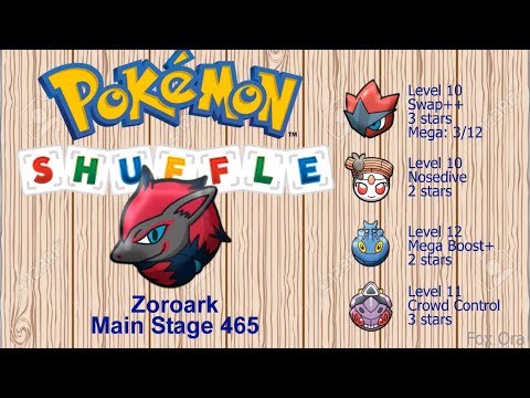 Pokemon Shuffle - Zoroark (No item) - Main Stage 465