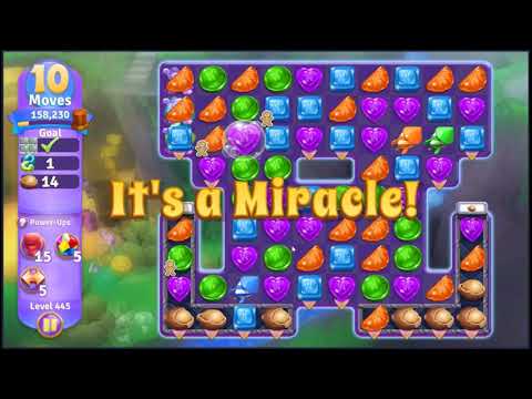 Wonka's World of Candy Level 445 - NO BOOSTERS + FULL STORY 🍫 | SKILLGAMING ✔️