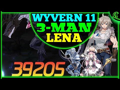 LENA Wyvern 11 3-Man (Taranor Guard, Angelica) Epic Seven Auto Speed Team Epic 7 W11 Gameplay E7 F2P Video