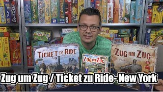 Zug um Zug / Ticket to Ride New York (Days of Wonder) - ab 8 Jahre - Teil 2 bretzels & des jeux 2018