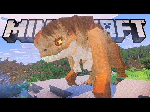 THE D-REX IS IN MINECRAFT! Jurassic World Rebirth Minecraft DLC Gameplay