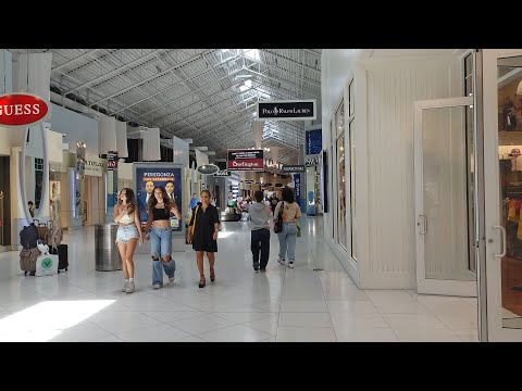 4K Dolphin Mall (nova seção Vivo incluída), passeio a pé, Miami FL, julho de 2023
