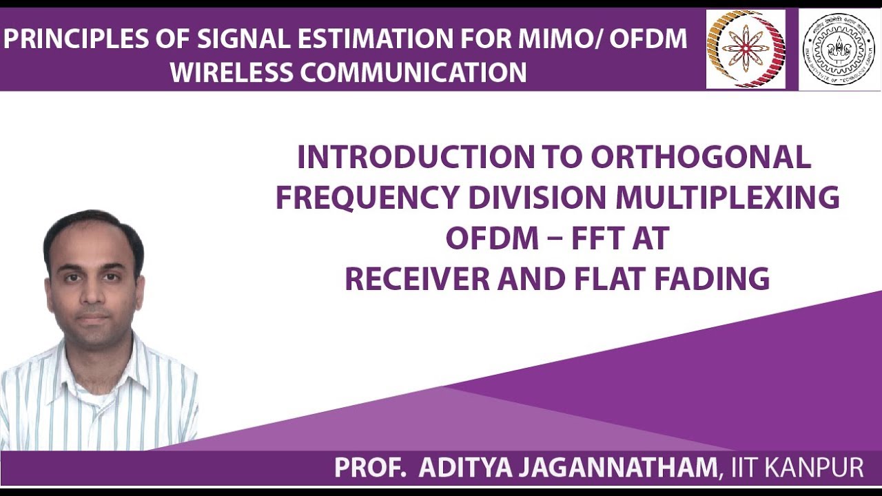 Introduction to Orthogonal Frequency Division Multiplexing OFDM –  FFT at Receiver and Flat F