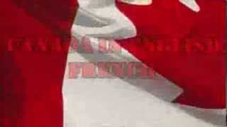 O&#39;Canada in English and French