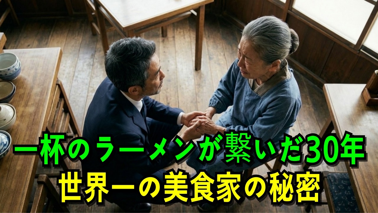 一杯のラーメンが繋いだ30年 世界一の美食家の秘密