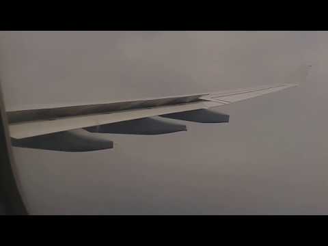 Landing at caracas SVMI A bit of bad weather A330 Lufthansa FRA-CCS