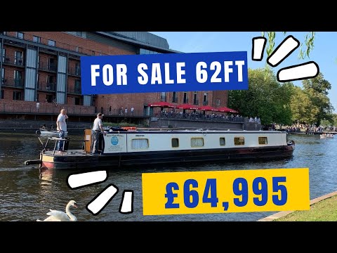 Superb Looking Narrow Boat For Sale 62ft Cruiser Stern £64,995