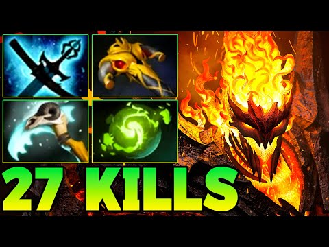 27 Kills Shadow Fiend Dota 2 ! SF Dota 2 Mid Lane Carry Gameplay Build Guide 7.40