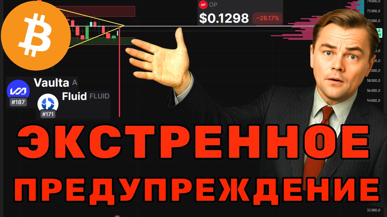 БИТКОИН: ЭКСТРЕННОЕ ПРЕДУПРЕЖДЕНИЕ НА ВЫХОДНЫЕ!  КИТЫ ГОТОВЯТ СЛИВ? Прогноз B