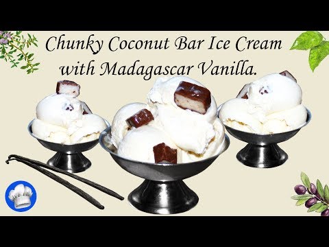 Bounty Coconut Ice Cream with Madagascar Vanilla.