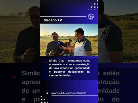 Simão Dias: construção de creche gera preocupação entre desportistas e mobiliza busca por solução