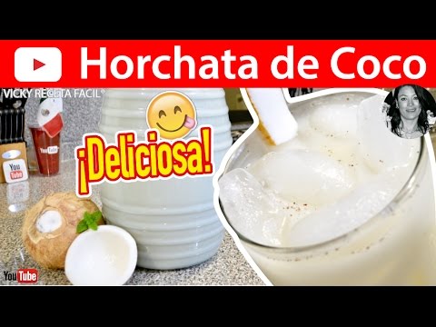 CÓMO HACER HORCHATA DE COCO | Vicky Receta Facil Video