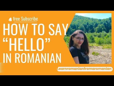 How to say "hello" in romanian. #romanianvoice #romanianlanguage