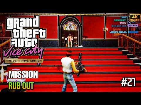 GTA Vice City Definitive Edition – Rub Out Mission 🔥 Part 21 | 4K 60FPS Ultra HD | No Commentary