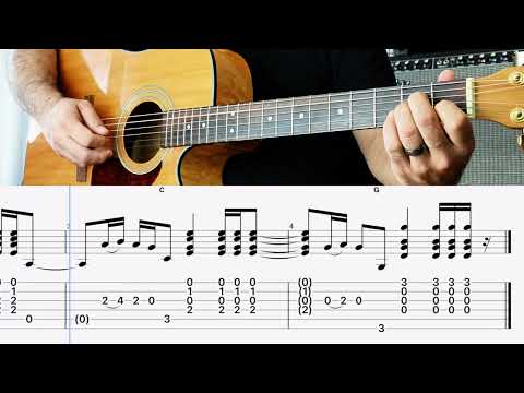 Guitar Riff Exercise 3 - Basic Chords and Simple Melody to Create an Original Riff!