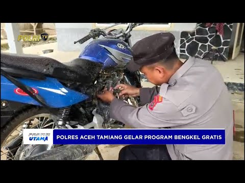 POLRES ACEH TAMIANG GELAR PROGRAM BENGKEL GRATIS