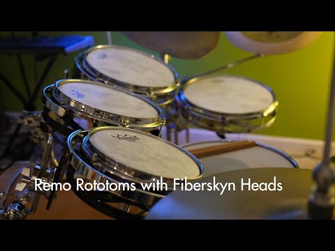 Remo Rototoms with Fiberskyn drumheads? Let's try it.