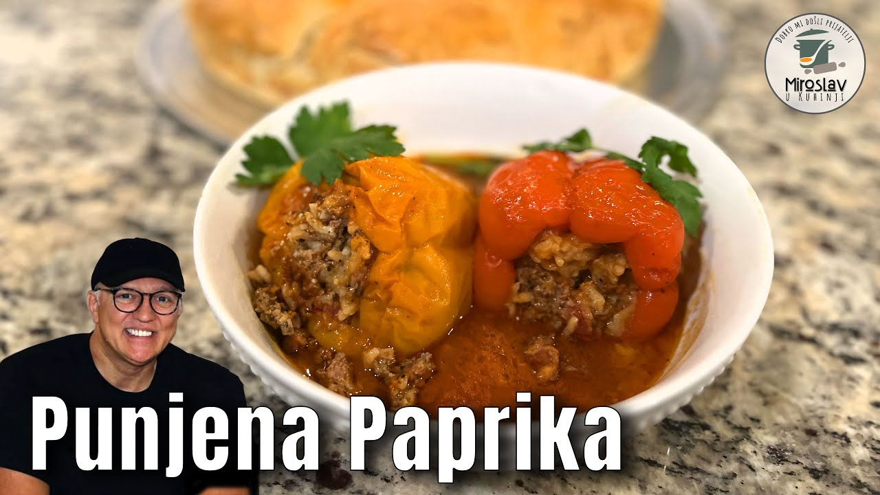 Klasične punjene paprike sa mlevenim mesom, pirinčem i paradajz sosom Recept