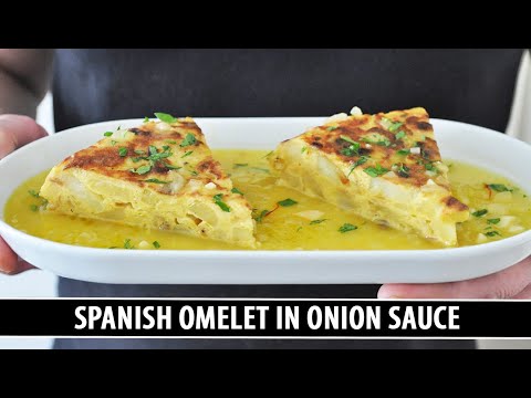 Spanish Omelet in Onion Sauce | One of Spain's most Underrated Recipes