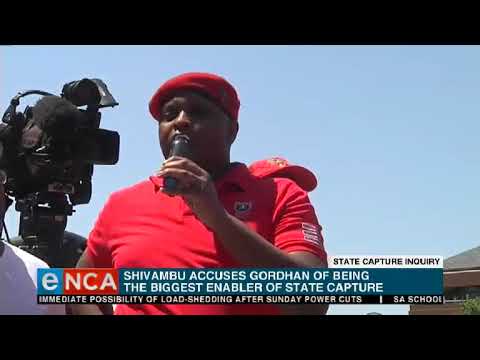 Shivambu accuses Gordhan of being the biggest enabler of state capture