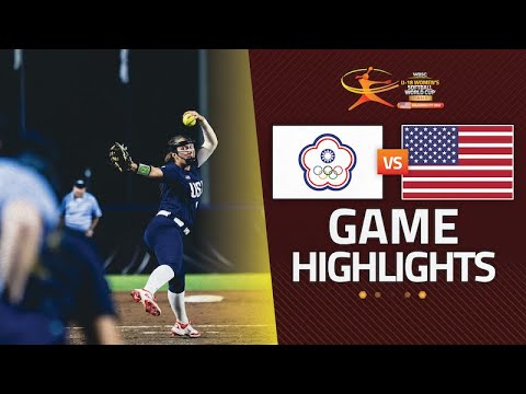 HIGHLIGHTS | Chinese Taipei vs USA | WBSC U-18 Women's Softball World Cup Finals 2025