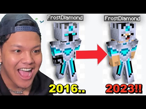 Chum Kevin - Gw Reaction to Minecraft Youtuber Skins From the Past Until Now ...