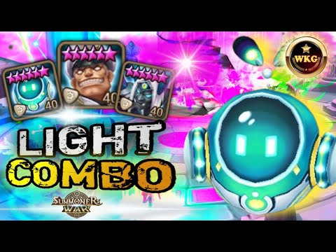 UNUSUALY PICK WITH LIGHT ROBO AND BISON IN RTA SUMMONERS WAR