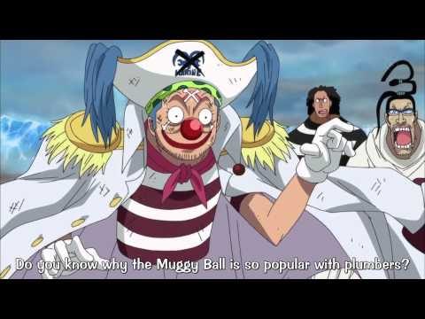 Buggy gets cut by Mihawk [EP474]
