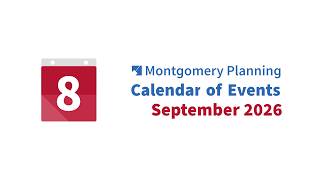 Montgomery Planning September 2026 Calendar of Events