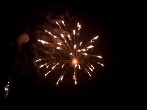 White glittering willow spherical shell