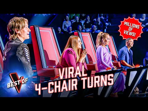 GLORIOUS 4-Chair Turns With MILLIONS of VIEWS on The Voice