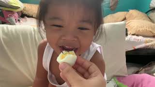 Baby Boy eating boiled EGG | MINARDI CHEVELLE