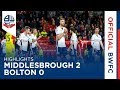 HIGHLIGHTS | Middlesbrough 2-0 Bolton