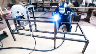 Welding the Frame - DAY 3 - Marble Machine Flywheel Prototype