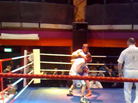 John Joe Nevin vs Josh O'Reilly (Canada) at Cavan Boxing Club show