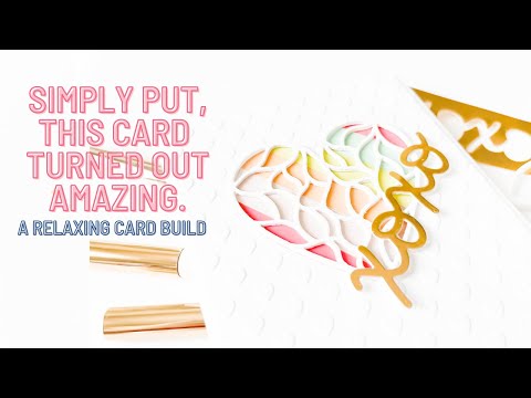 A Colorful, Yet Simple Valentine's Day Card | Let's Slow Down and Create